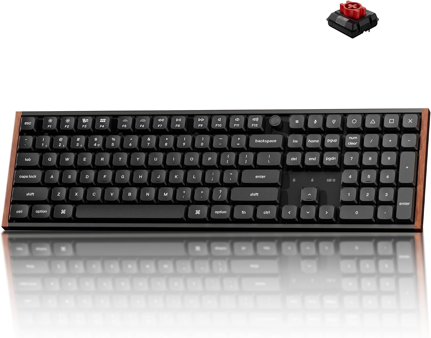 Keychron K5 Ultra 8K Low-Profile Wireless Mechanical Keyboard, Black