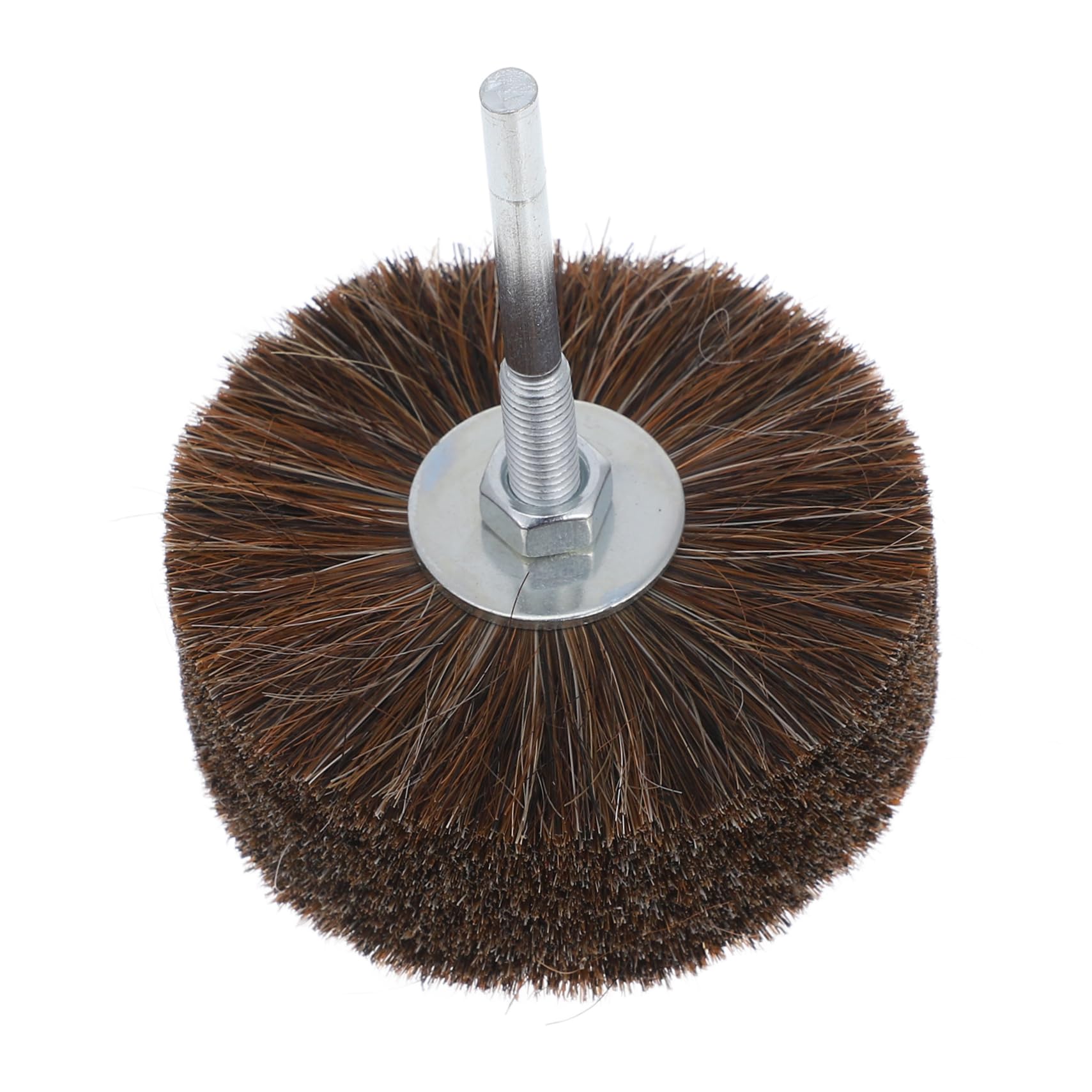 NULYLU Carved Flower Head Horsehair Brush for Drill Rotary Tool Accessory Wire Brush for Horses