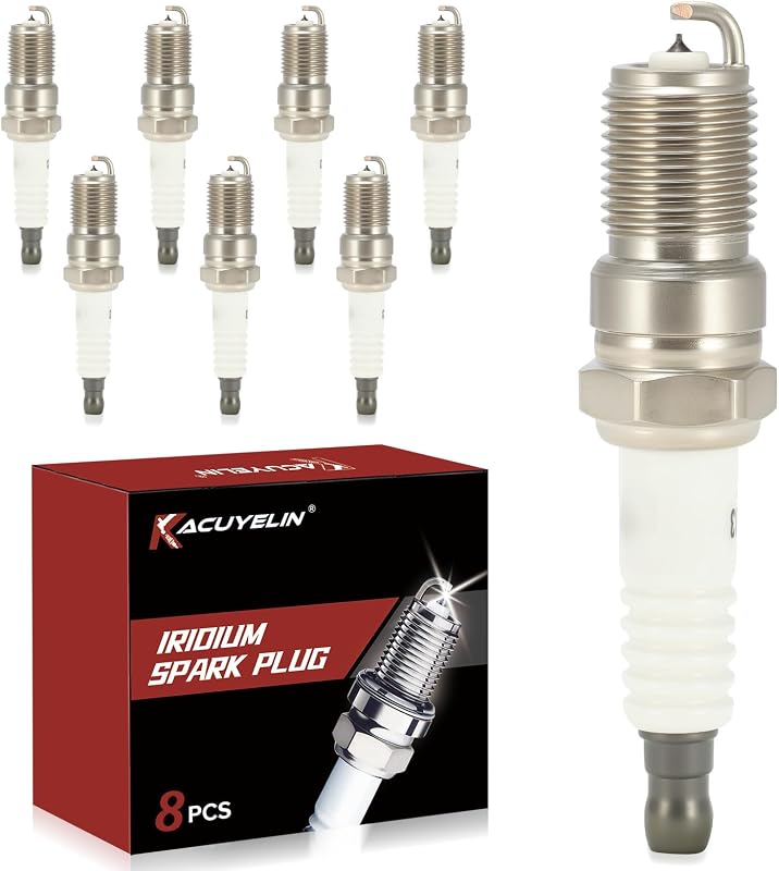 Velas de ignição Iridium KacuYelin 7397 para Chevrolet, GMC, Cadillac, Buick e Ford – Jogo com 8 unidades