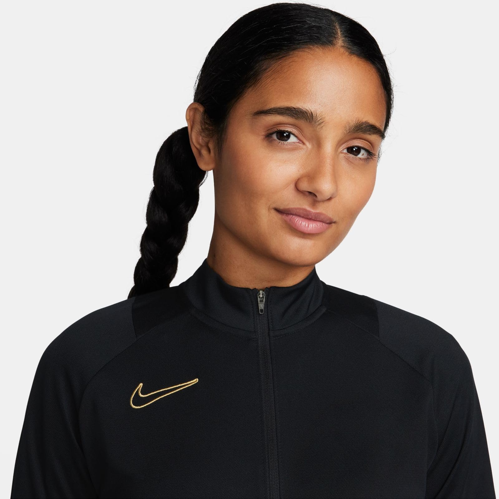 Nike, Dri-Fit Academy dres sportowy, czarny/metaliczny złoty, XL, damski