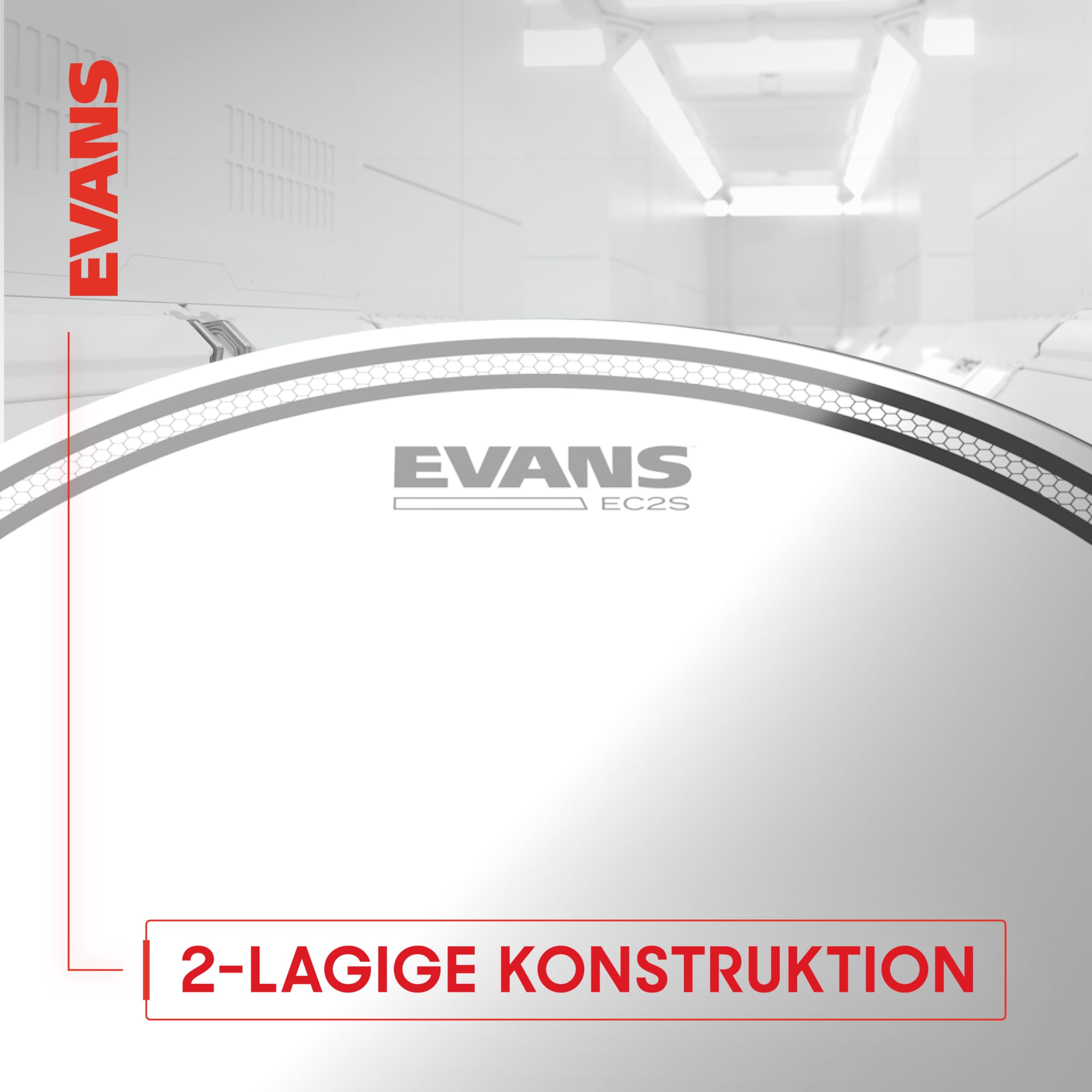 Evans G2 2-Lagen Tom Drum Felle, Fusion Tompack, beschichtet, 10, 12 & 14 Zoll