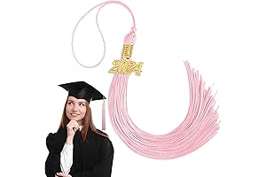 2024 Graduation Tassels 9" Long Pink