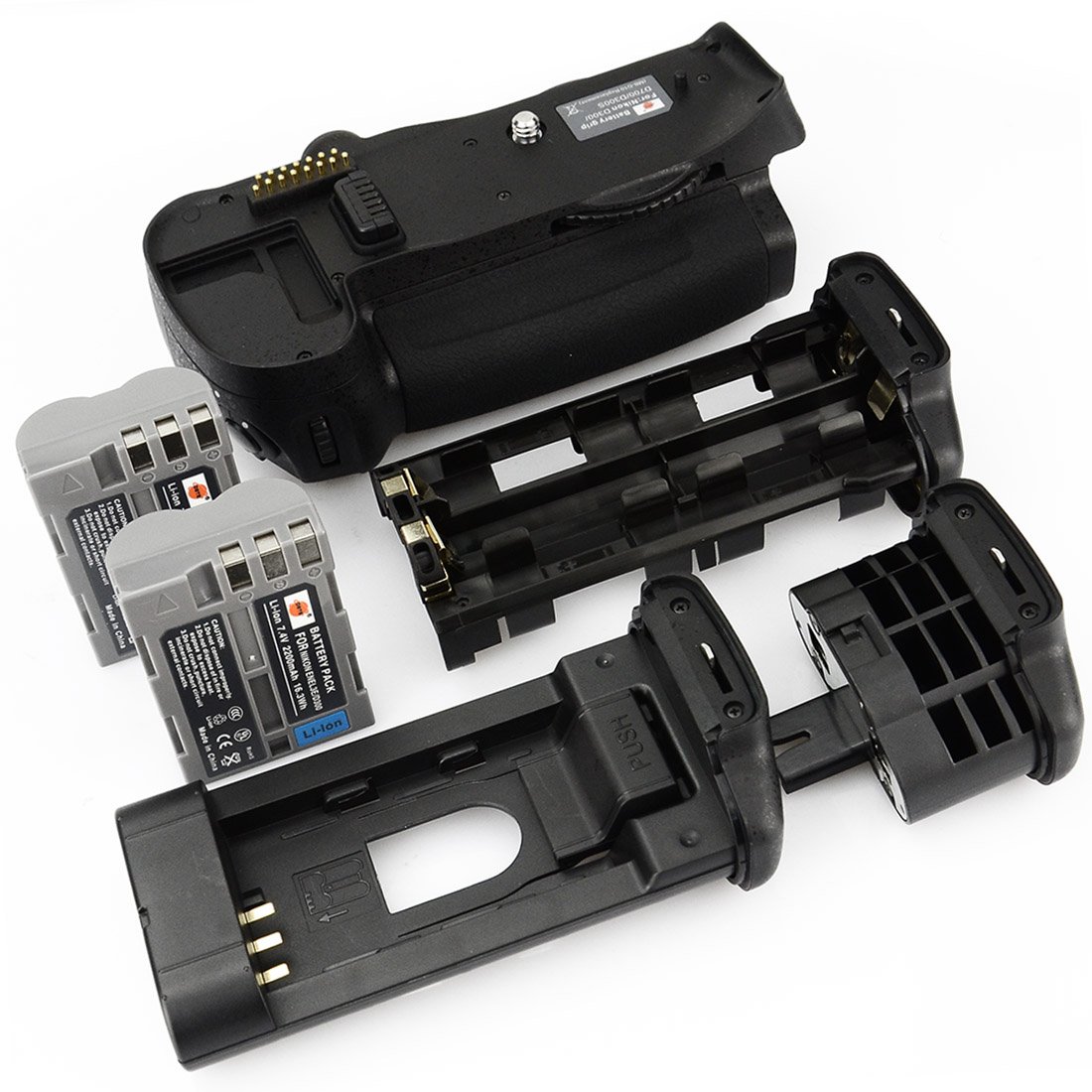 DSTE® Batterie Griff Kompatibel für Nikon D700 D300 D300S D900 DSLR Digital Kamera als MB-D10 mit (2 Packung) EN-EL3E