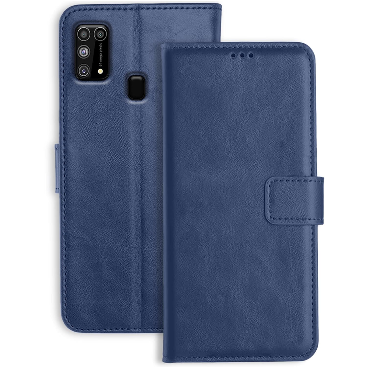 TOUCCH Flip case for Samsung Galaxy M31 / F41 / M31 Prime| Leather Finish Cover & Flexible Stand Design | Card and Money Pocket | Blue (B0CZPHVTWT) Amazon Price History, Amazon Price Tracker