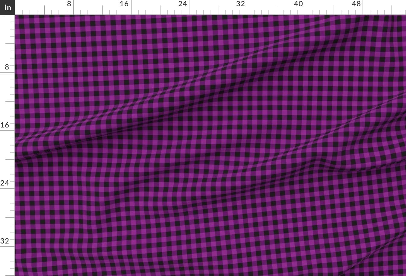 Spoonflower Fabric - Purple Buffalo Plaid Printed on Minky Fabric by The Yard - Sewing Baby Blankets Quilt Backing Plush
