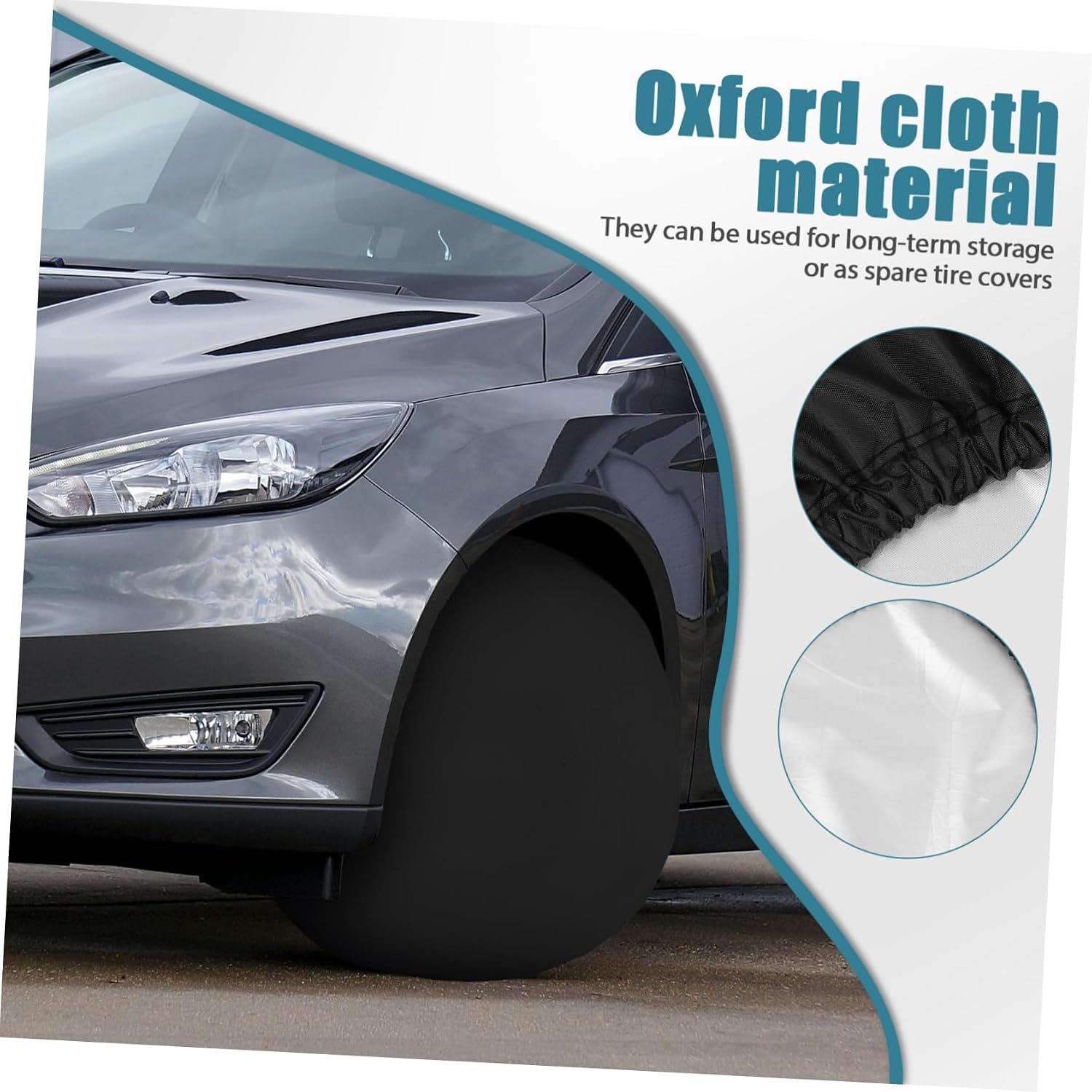 4Pcs Rv Tire Covers Wheel Protectors for Tires Easy Installation Secure Fit for Trailers Campers