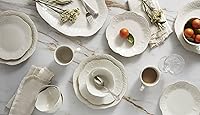 Vista 8 de Lenox 890951 French Perle - Juego de vajilla de 12 piezas, color blanco