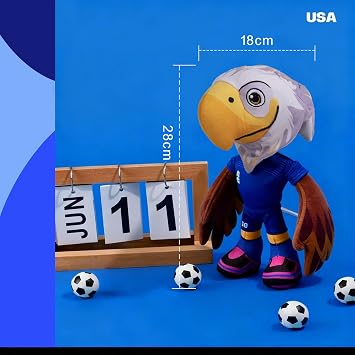 All For Paws Official FIFA World Cup 2026 Mascot Clutch Plush Dog Toy