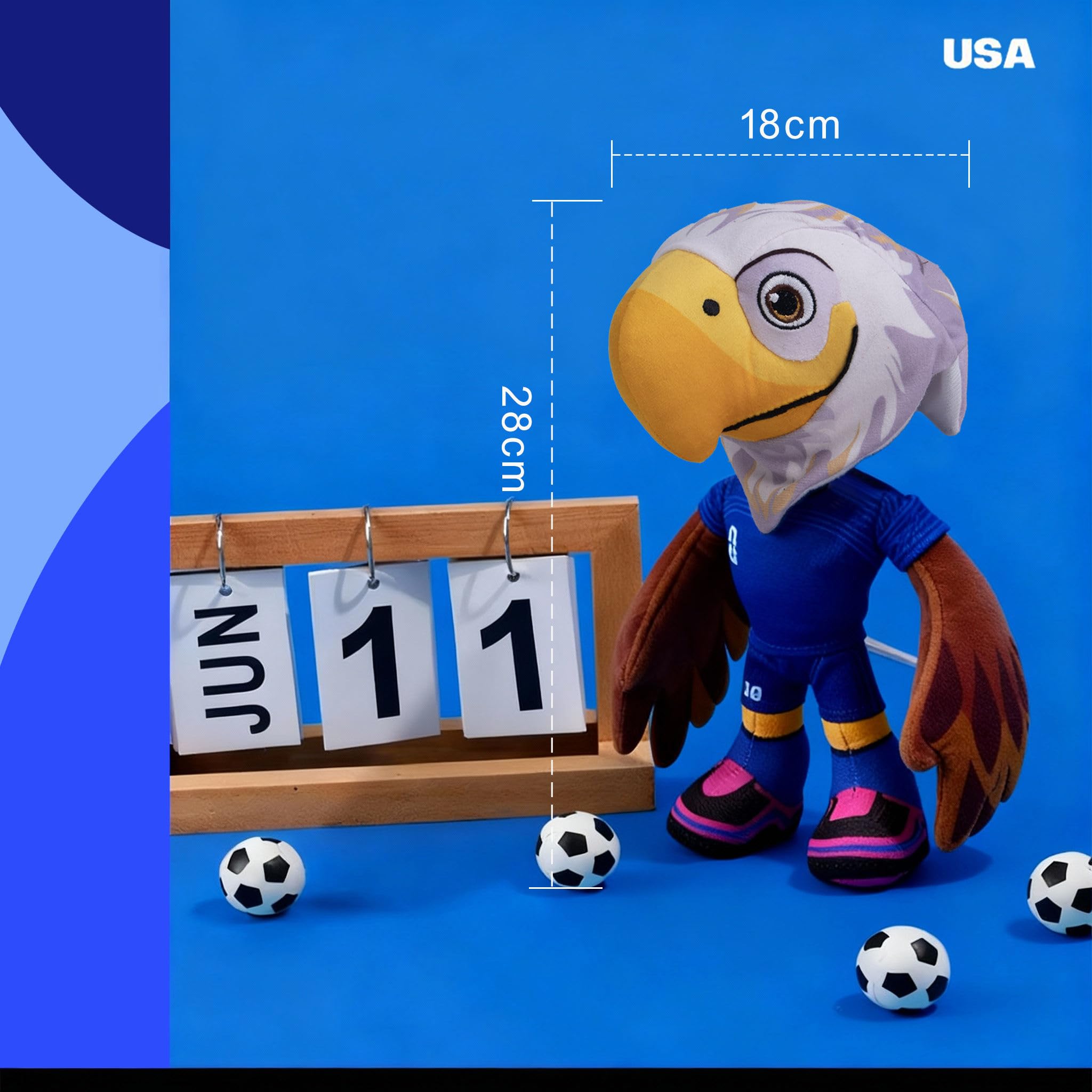 FIFA 2026 Mascotte Jouets en Peluche pour Animaux 27,9 cm