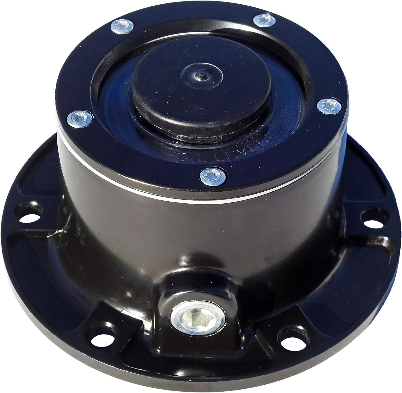 Road King Truck Parts Superior Standard Aluminum Black Steer Hub Cap