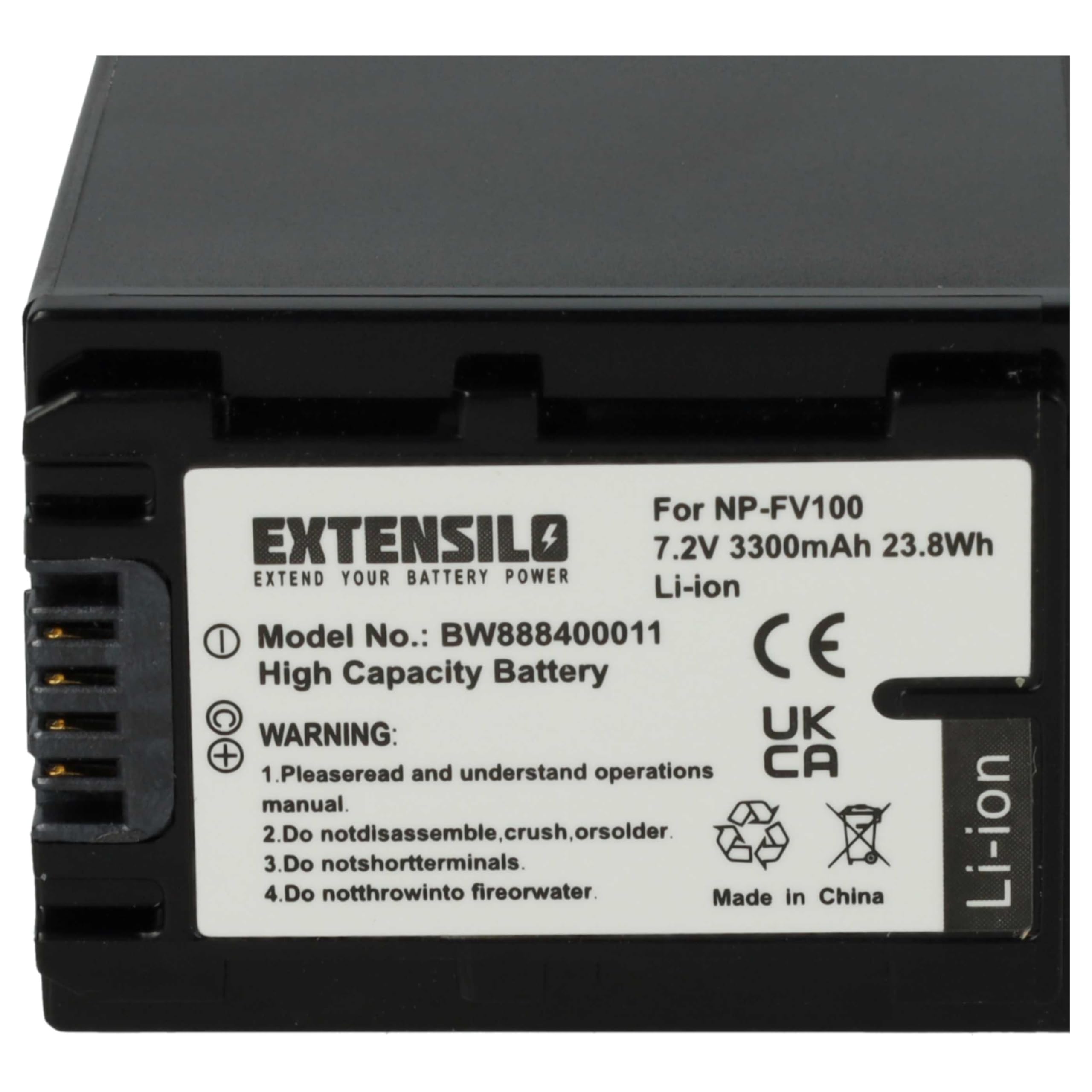 2X batería Compatible con Sony HDR-CX520VE