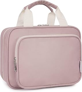 Large Hanging Toiletry Bag Travel Makeup Bag Cosmetic Organizer for Women and Girls (Pink (Medium))