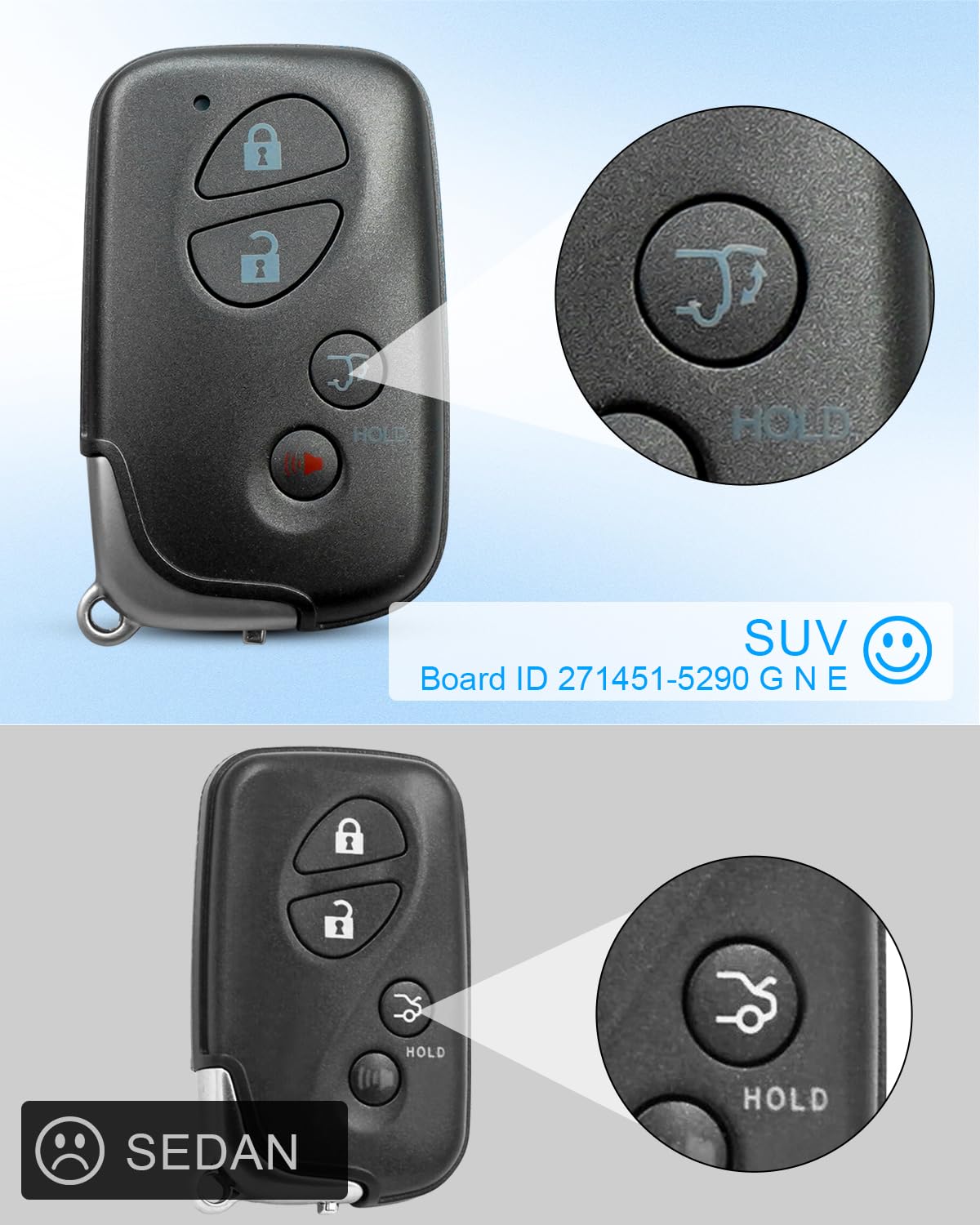 Amazon.co.jp: スマートキーフォブリモコン 2010-2015 Lexus RX350 