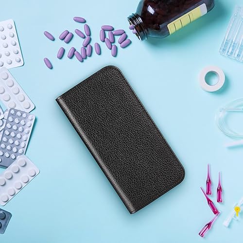 Miniatura 7 de Funda protectora de piel sintética para Omnipod 5, funda protectora ligera para almacenamiento para diabéticos para Omnipod 5 (Negro)
