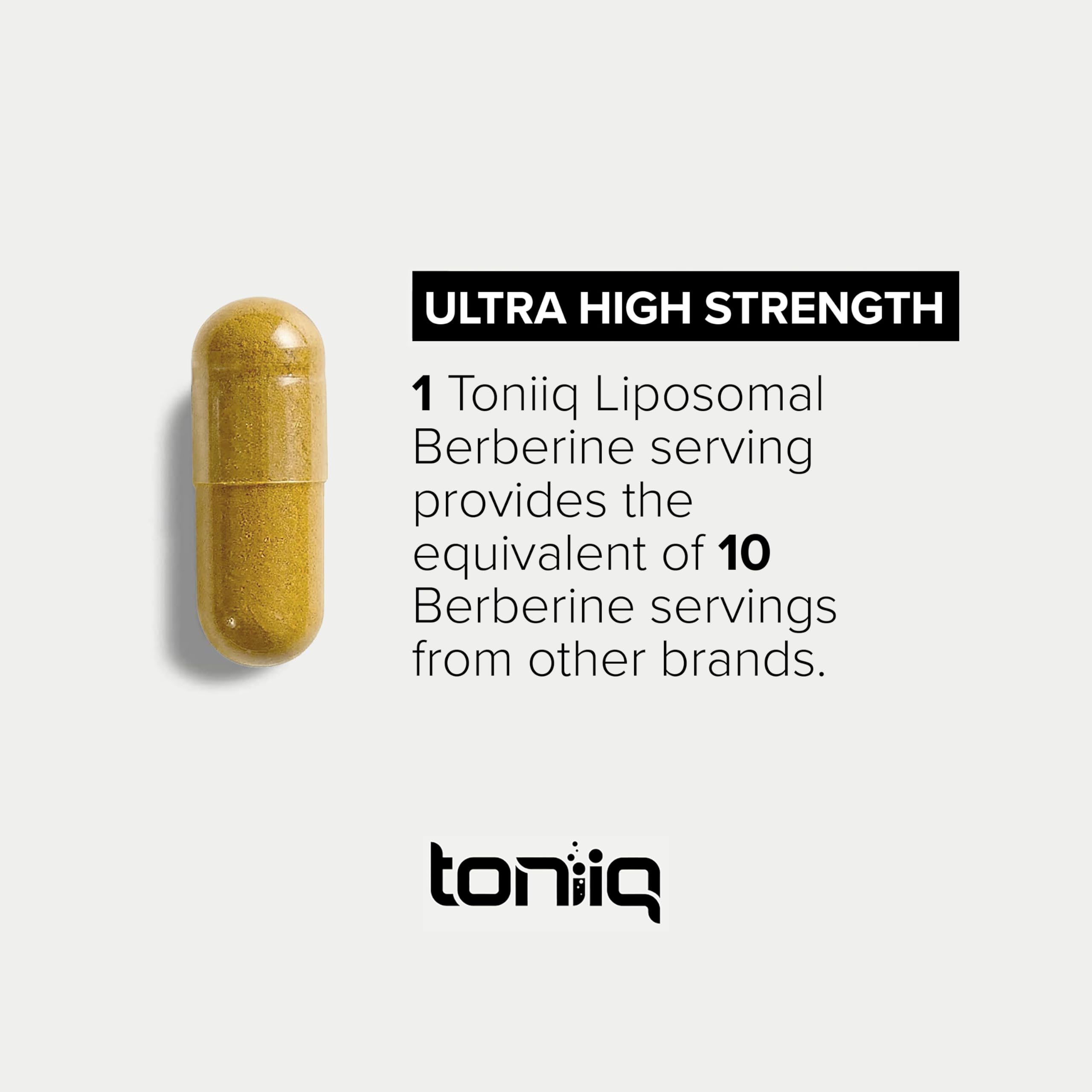 Toniiq Liposomal Berberine – High-Strength 1,500mg Complex with LipoAvail® — Amazon image 5