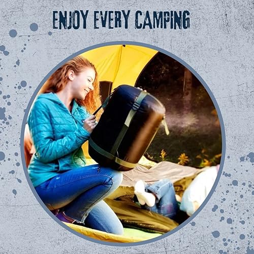 Miniatura 4 de Saco de dormir para adultos niños frío diseñado para las 4 estaciones primavera verano invierno otoño equipo de campamento ligero e impermeable para