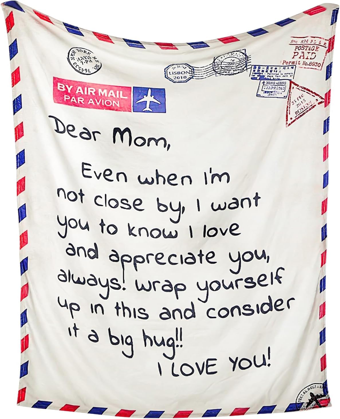 Benting Soft Flannel Throw Letters Blanket Best Birthday Gifts to Wife Mom Daughter,Premium Gift for Mother's Day Christmas, Thanksgiving day, Valentine's Day and special days (To Mom)