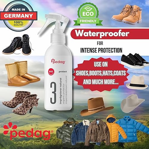 Miniatura 34 de pedag Impermeable, Aerosol German Tech, repelente al agua y a las manchas, protector de gamuza protector de impermeabilización, Claro