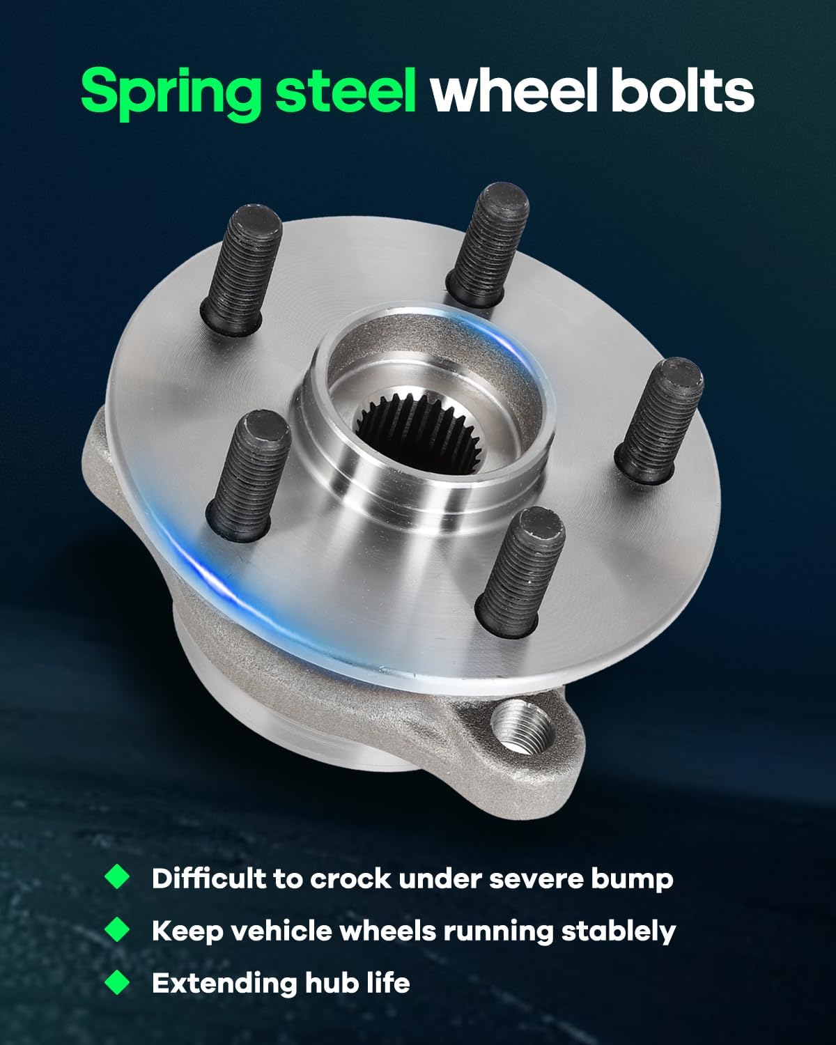 SCITOO Front Wheel Bearing Hub Assembly 513402 for Toyota Corolla/Prius AWD-e 2019-2022, for Toyota Prius 2016-2022