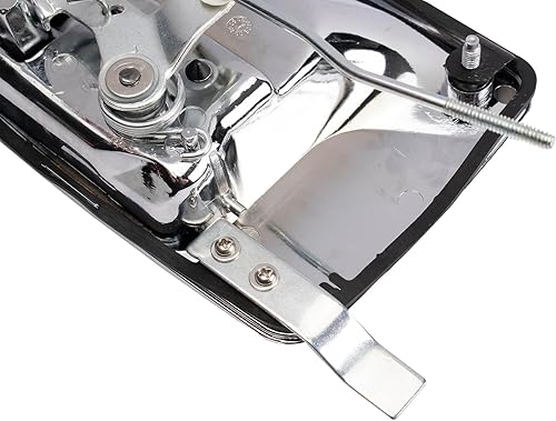 Miniatura 525 de TRQ Manija de la puerta exterior trasera izquierda del lado del conductor negra compatible con Honda Civic 2001-2005