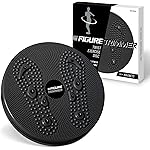 Daiwa Felicity Figure Trimmer Ab Twister Board - Waist Twister Machine for Core & Abs Exercise - Waist Twisting Fitness Tool, Dizzy Disc Twist Board for Slimming Workout with 8 Magnets Reflexology