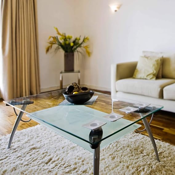 Clear Rectangle Tempered Glass Table Top 16 x 24, 3/8 Thick Pencil Polished Edge Scratch Resistant, Easy Clean Replacement for Dining, Coffee, or Office Tables Fab Glass and Mirror