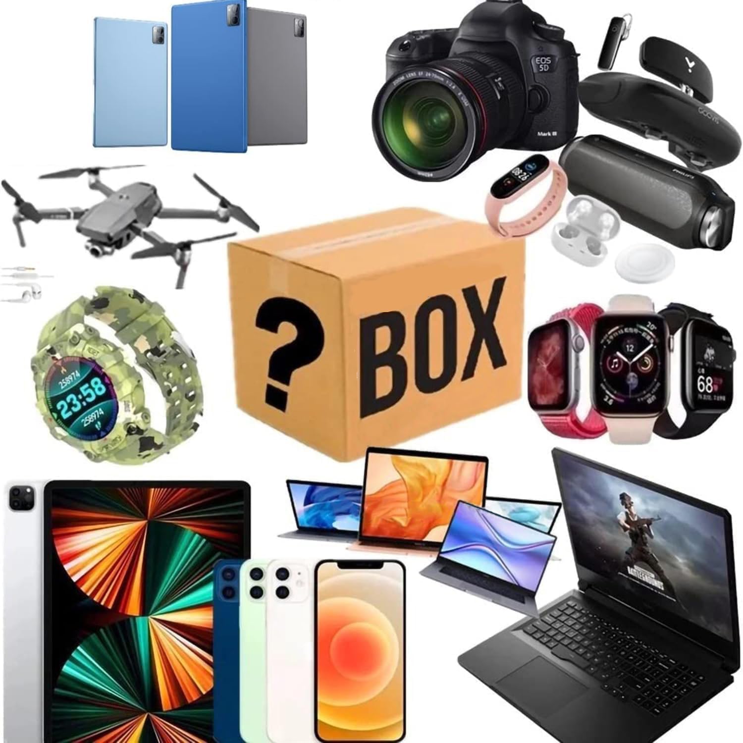 Generisch 2026 Return Packages on Pallets, 4-30 Pieces Electronics Gift Set Buy Outlet Shop Black bh6