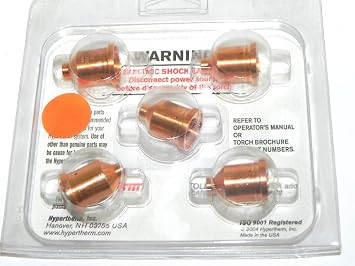 Hypertherm 220059 60A Gouging Nozzle Pkg 5