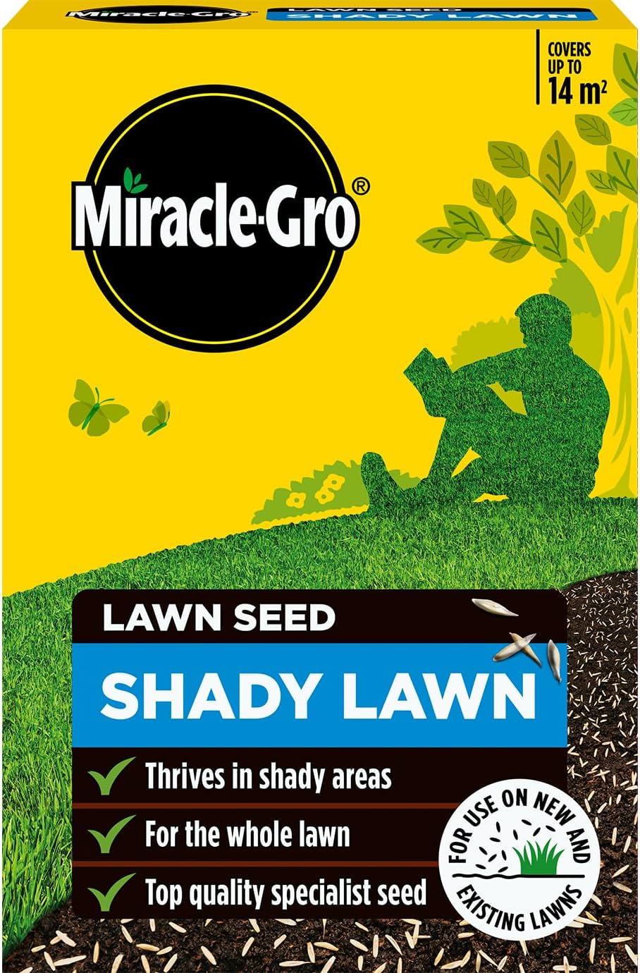 Miracle-Gro EverGreen Shady Lawn Seed 420 g - 14 m2