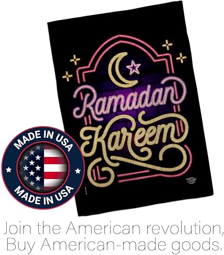 Miniatura 5 de Lightful Ramadan Kareem - Bandera de arpillera para jardín, juego de colgar en la pared, religiosos, musulmanes, iftars, oraciones cristianas, mes