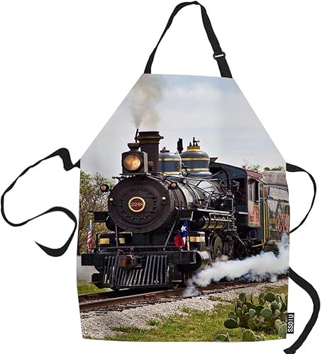 SSOIU Delantal de cocina, tractores de caza de ciervos, delantal de cocina para hornearbarbacoa, hombres y mujeres, unisex, impermeable, 31 x 27