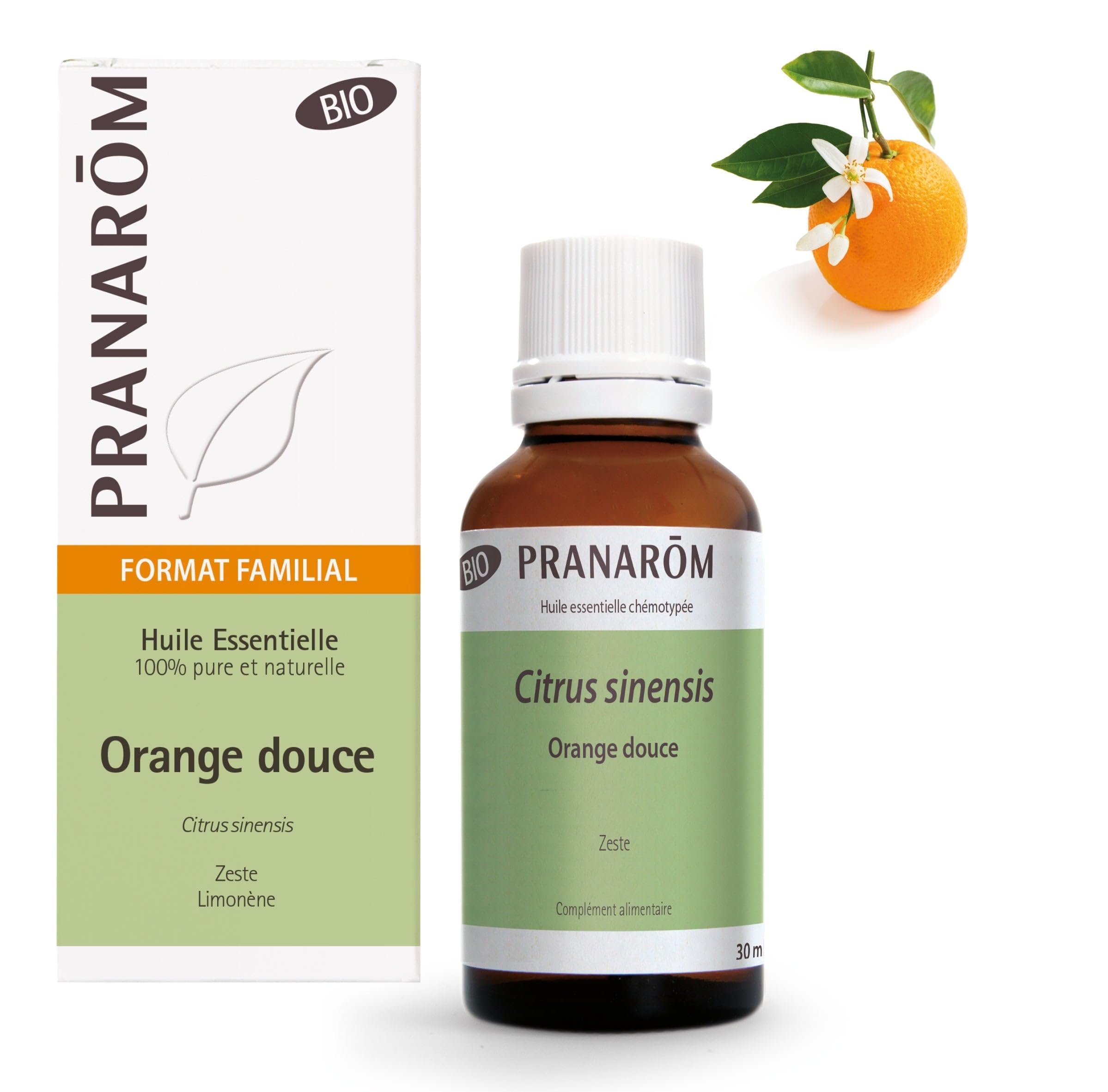 Pranarôm Huile Essentielle Orange Douce Bio 30 ml
