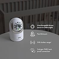 Vista 5 de Infant Optics DXR-8 PRO Add-on Camera (Not Compatible with DXR-8), White