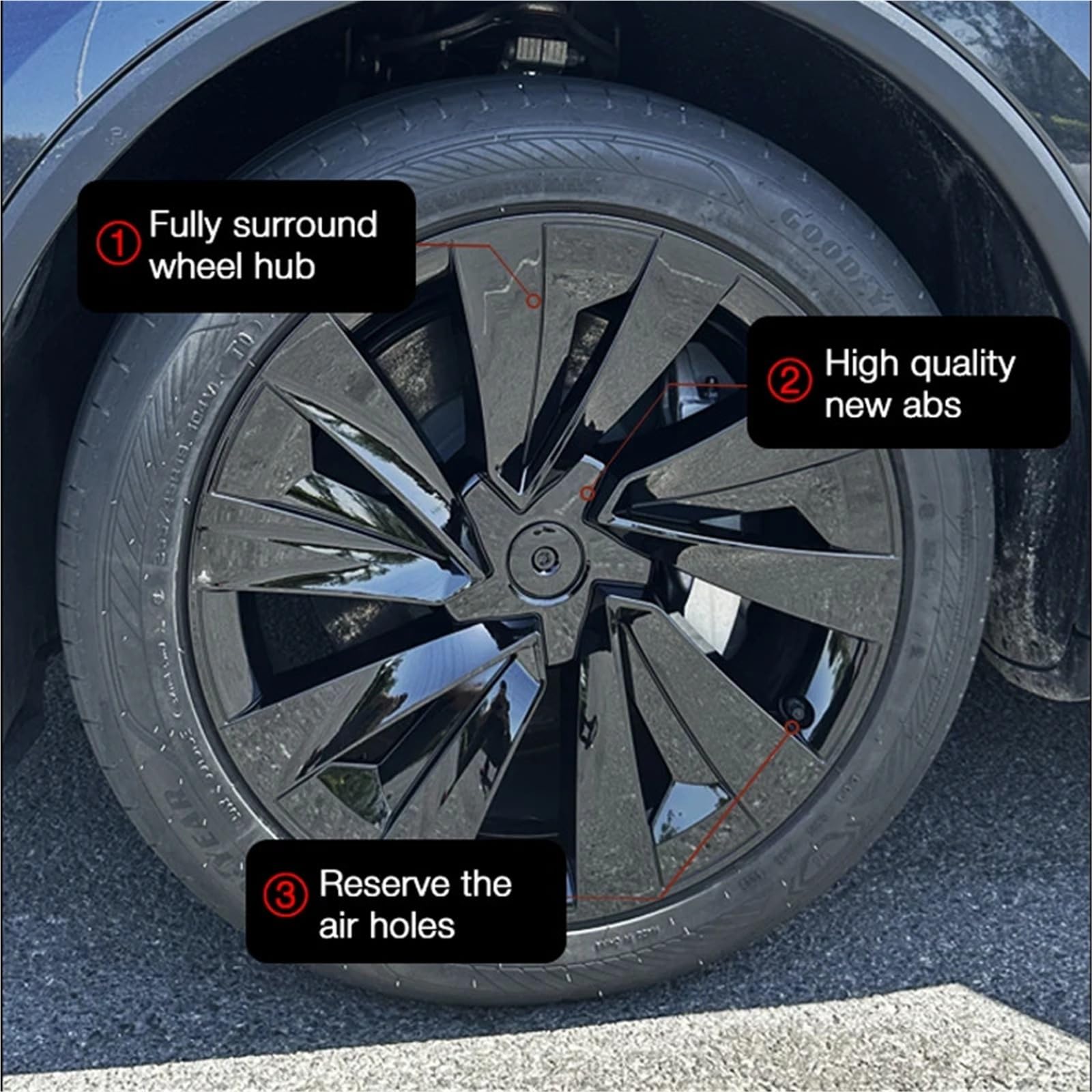 Amazon | 4PCSホイールカバー、Tesla Model Y Juniper 19インチ 2025年