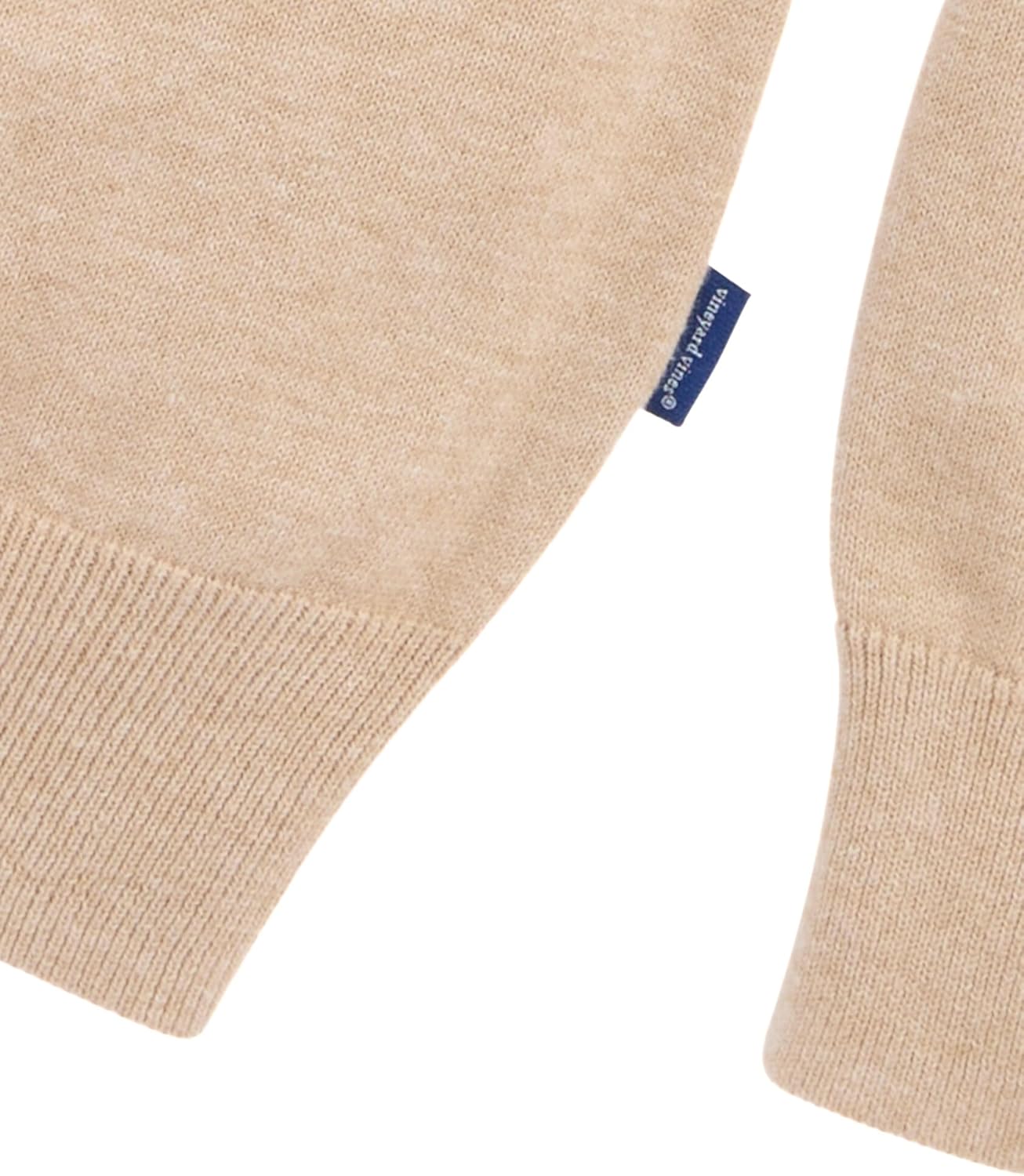 Vineyard Vines Mens Boathouse Tipped Quarter-Zip Sweater - Image 4