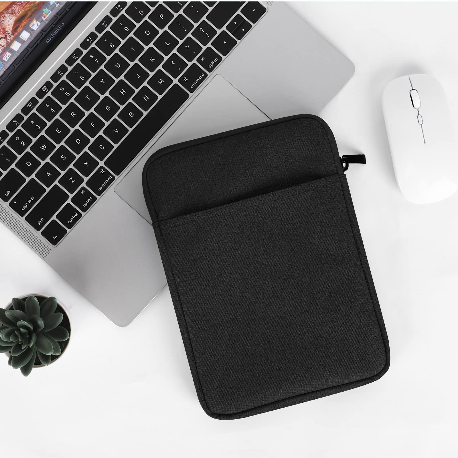 UrbanX 8 Inch Tablet Case for Amazon Kindle Fire/HD/HDX/Lightweight Portable Protective Bag Laptop with Dual Pockets: Black