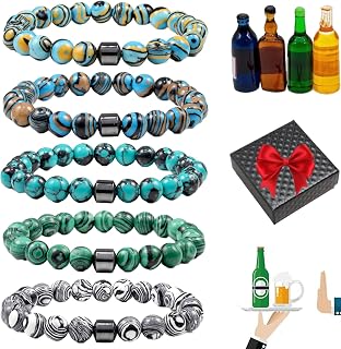 5 PCS Anti Alcohol Bracelet, Adjustable Anti-Alcohol Bracelet, Stop Drinking Alcohol Manifestation Bracelets for Women/Men, Reduce the Urge to Drink Cravings