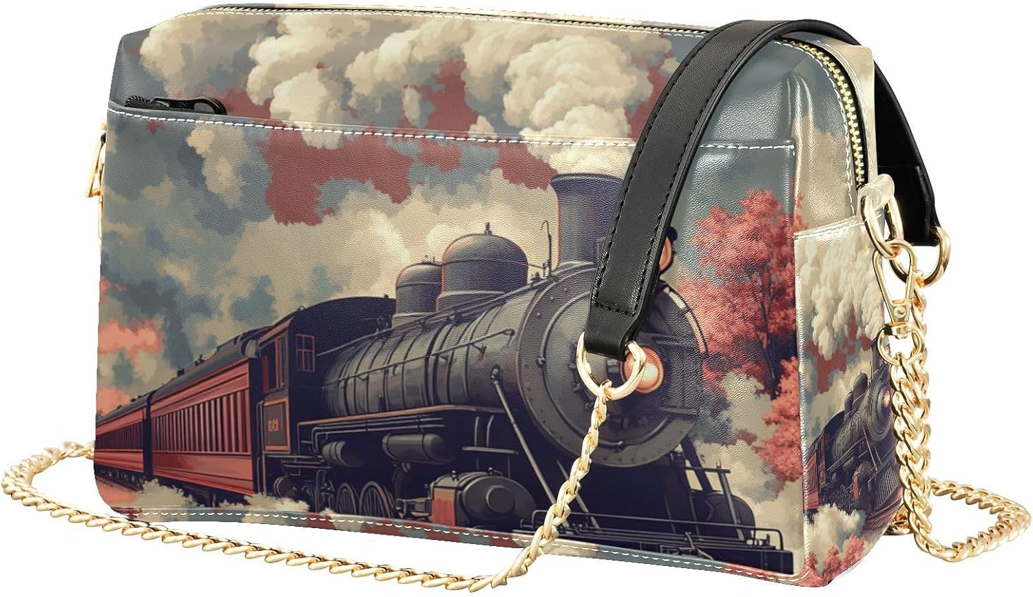 Crossbody Bag for Women Vegan Leather Shoulder Handbag with Strap Crossover Sling Ladies Purse