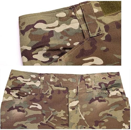 Miniatura 7 de Ropa de caza al aire libre Airsoft Disparo Camisa Pantalones Conjunto Batalla Vestido Uniforme BDU Conjunto táctico Combate Camuflaje Ropa