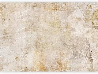 artgeist Wall Mural Faux Cement 135x101 in - Peel and Stick Self-Adhesive Wallpaper Removable Large Sticker Foil Wall Decor Print Picture Image Design Abstract Faux Stone Beige a-A-10109-a-a