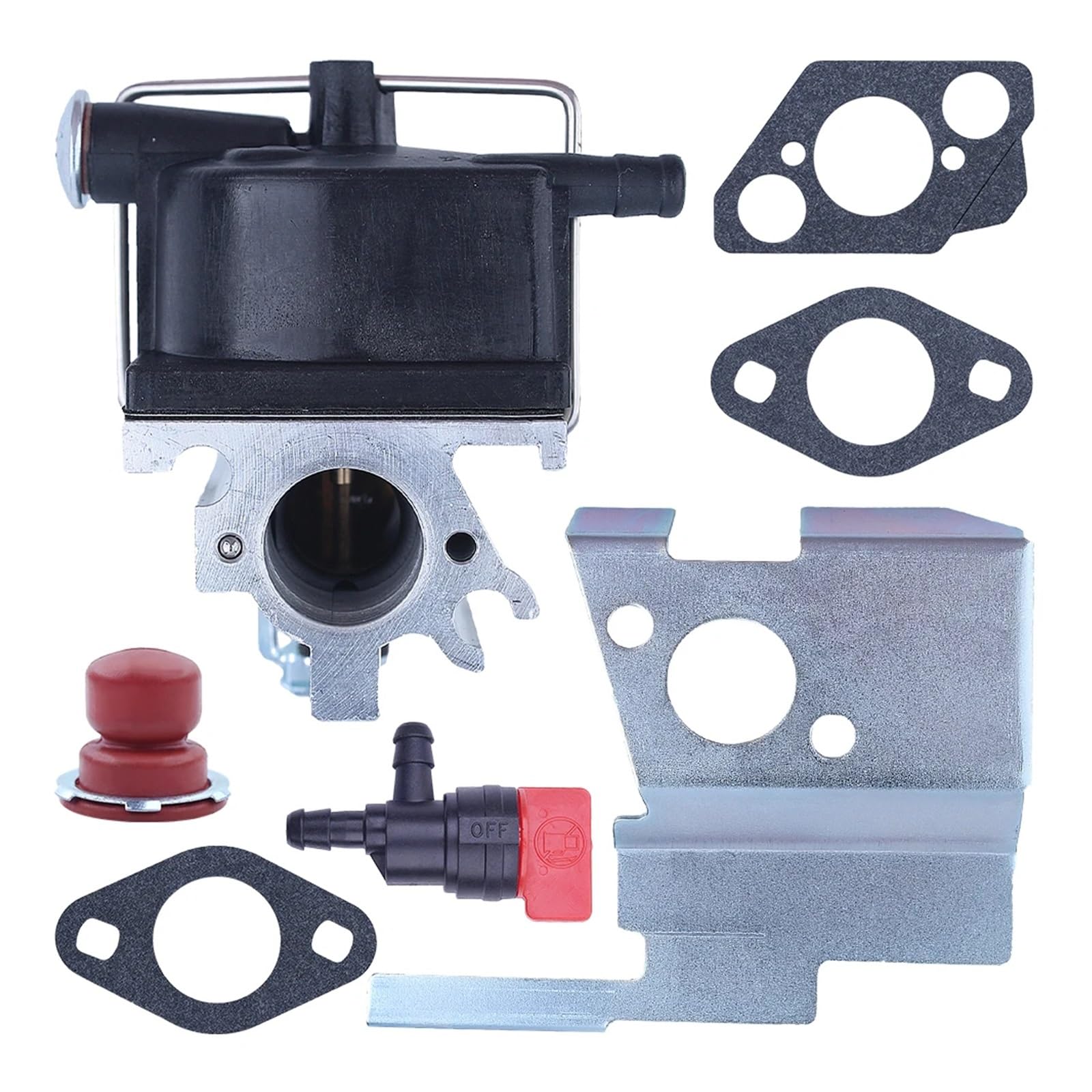 Kit de Juntas de carburador for T-ecumseh 632671C 632614 632671 632671A 632671B 640020 Bombilla Completa de cebador de válvula de Combustible de carburador