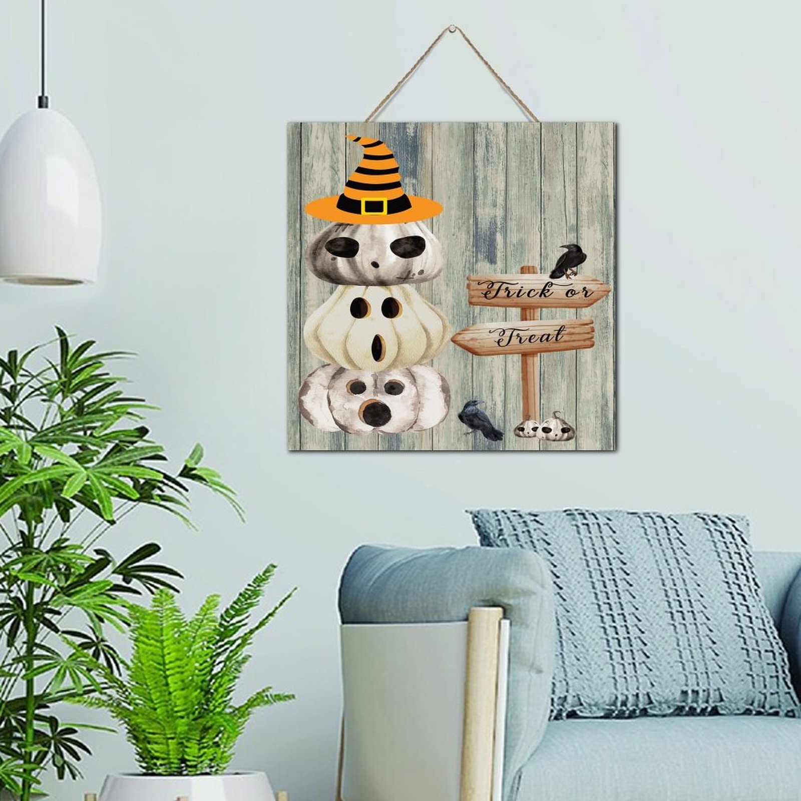 Maison hantée décoration bois pour ambiance cabine Halloween