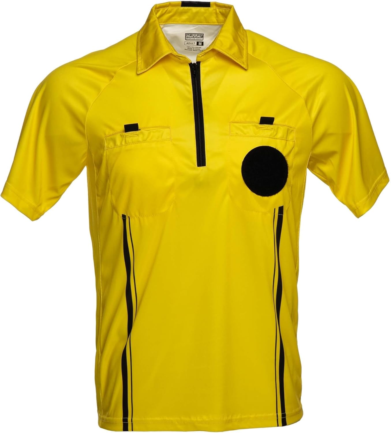 Murray Sporting Goods USSF Pro-Style Soccer Referee Jersey - Short Sleeve | Officials Short Sleeve Soccer Referee Shirt - Yellow, Red or Black : Sports & Outdoors