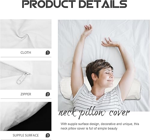 Miniatura 2 de Funda de almohada cilíndrica cilíndrica, fundas de almohada redondas cilíndricas con cremallera en la funda de almohada, funda de almohada para