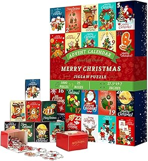 Christmas Puzzle Calendar, Puzzle Advent Calendar 2023, Paper Christmas Countdown Puzzle, Christmas Puzzle Advent Calendar, Puzzle Advent Calendar,