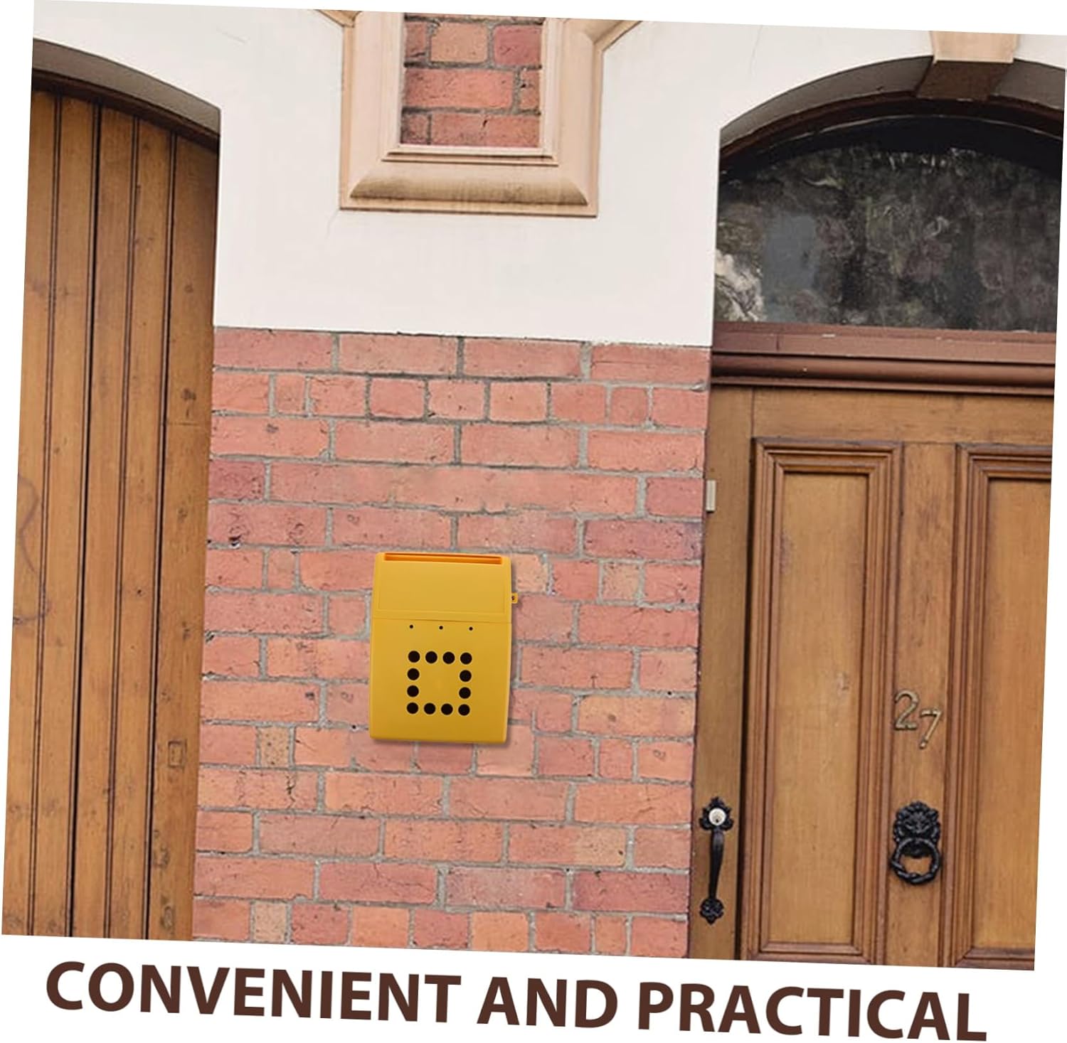 Wall Mount Mailbox Weatherproof Letter Container for Outdoor Use Design Convenient Suggestion for Collection and Installation