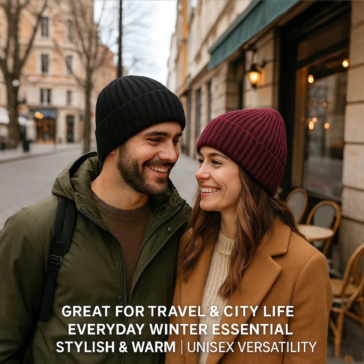 Oversize XL/XXL Merino Wool Beanie Hat for Men - Fleece Lined Large Winter Hat Ski Skull Cap for Big Heads - Image 6