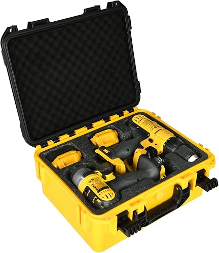 Estuche para taladro de impacto para Dewalt caja de herramientas impermeable para taladro sin escobillas de 20 V MAX XR y combo de atornillador de