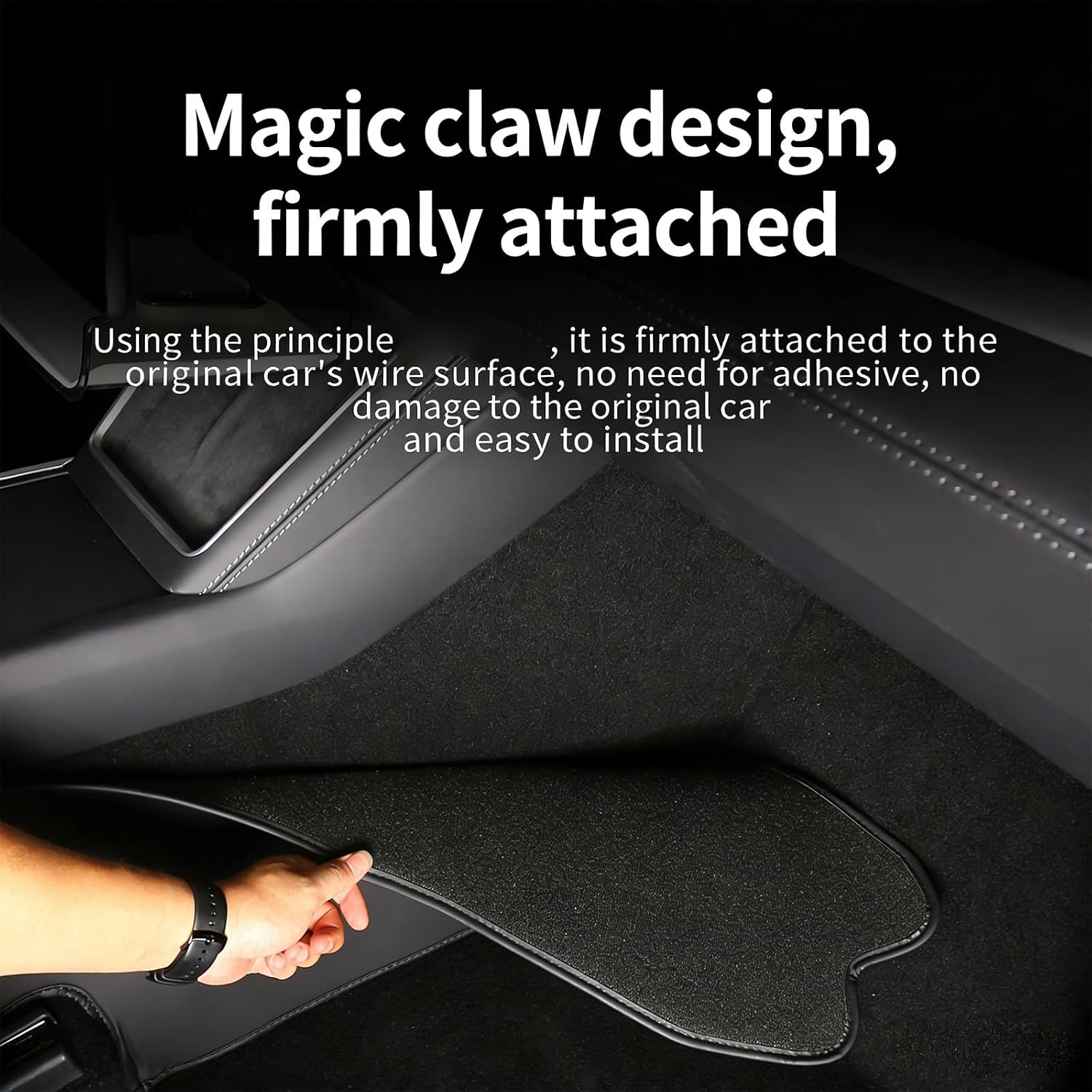 Yet Hard Leather Center Console Side Panels Interior Kick Guards Accuracy Fit Console Protectors for Car Y / 3