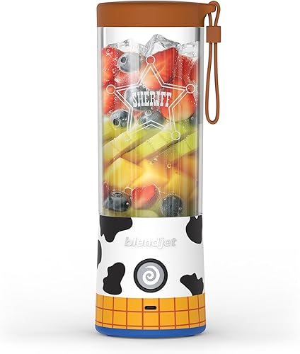 BlendJet - Batidora portátil para licuado de frutas y licuados, recargable por USB-C y autolimpiable, mini batidora de viaje silenciosa con cuchilla